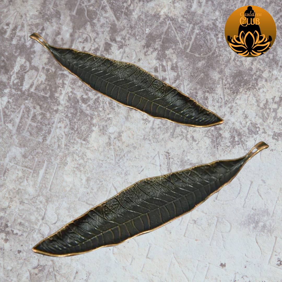 Bronze Leaf Incense Holder