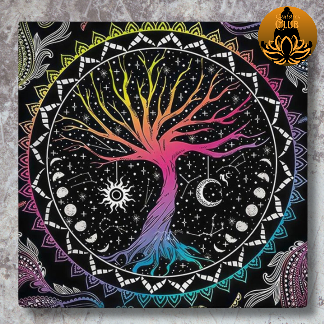Multicolour Tree of Life Alter Cloth