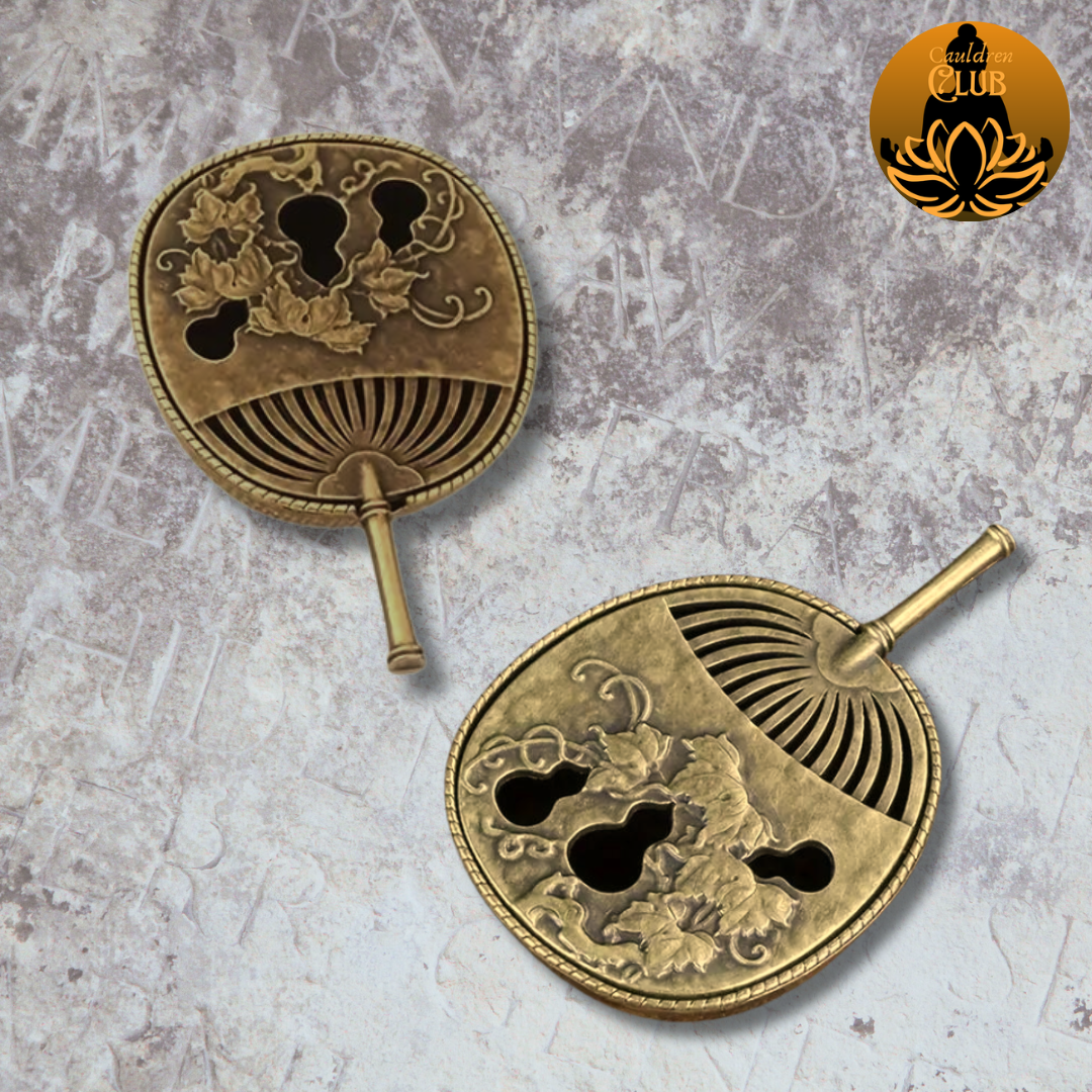 Vintage Fan Incense Burner - Bronze