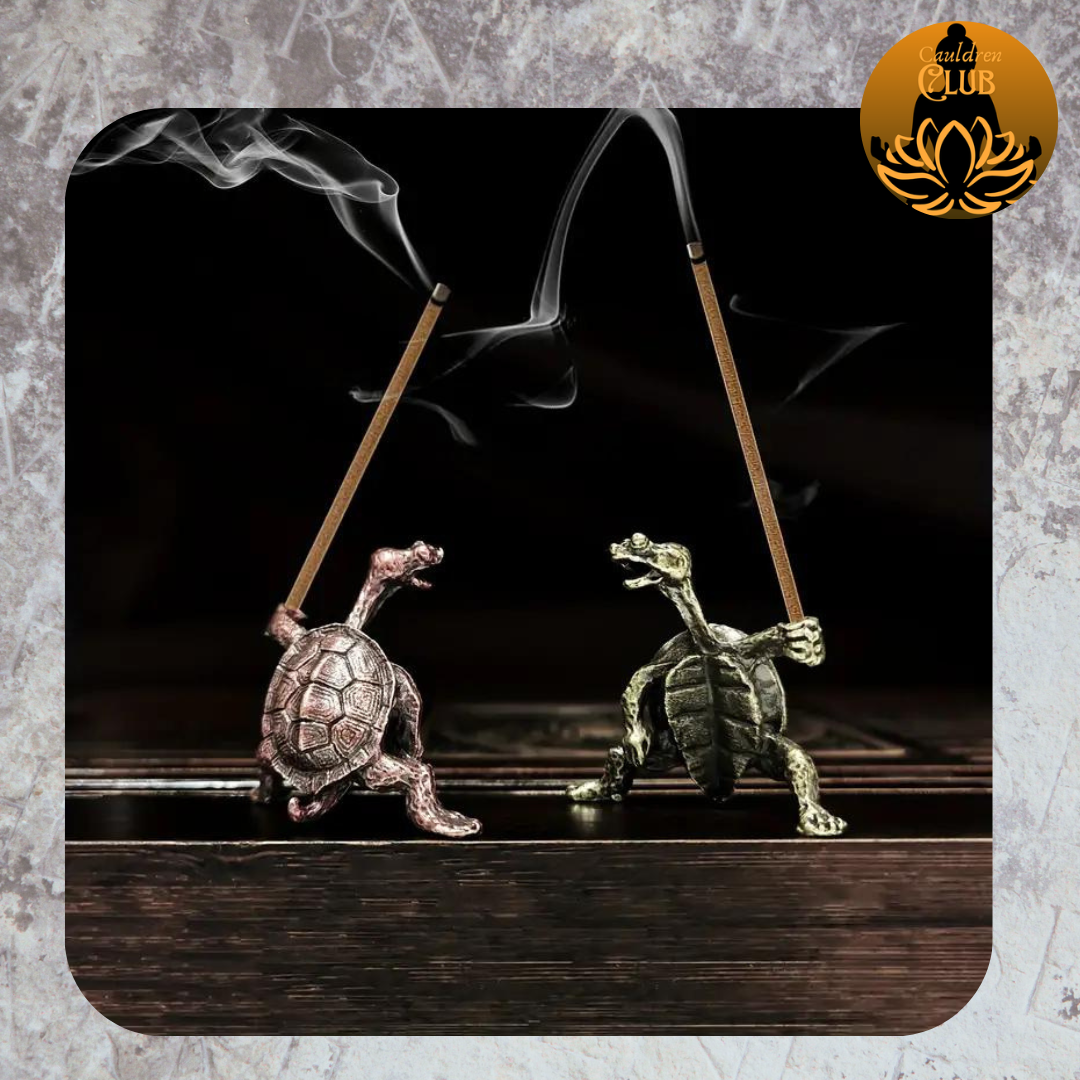 Soldier Turtle Incense Holder - Ancient Bronze