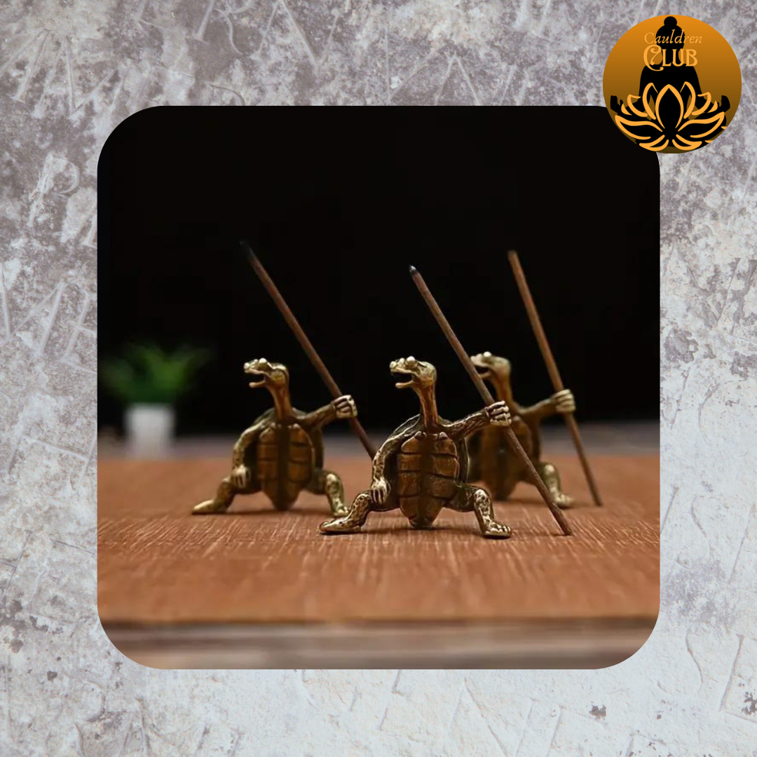 Soldier Turtle Incense Holder - Ancient Bronze