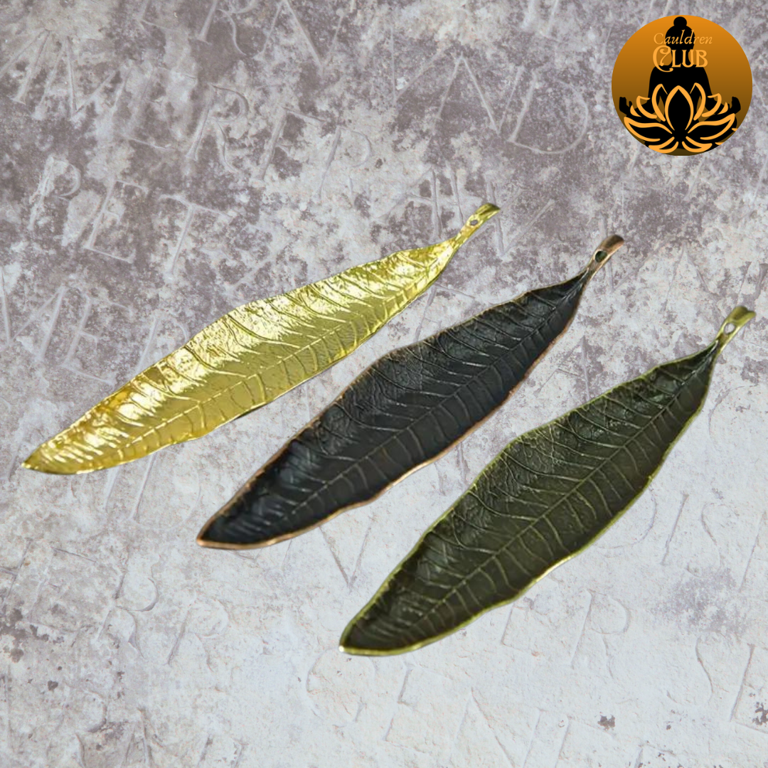 Bronze Leaf Incense Holder