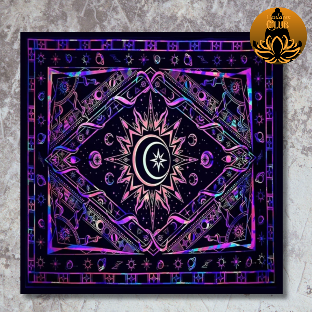 Purple Moon Star Alter Cloth
