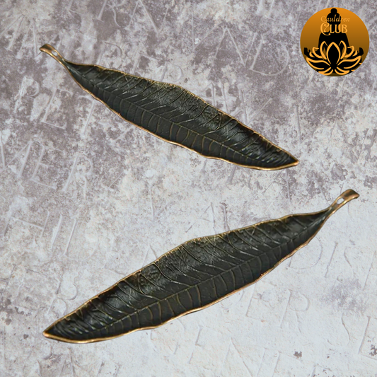 Bronze Leaf Incense Holder