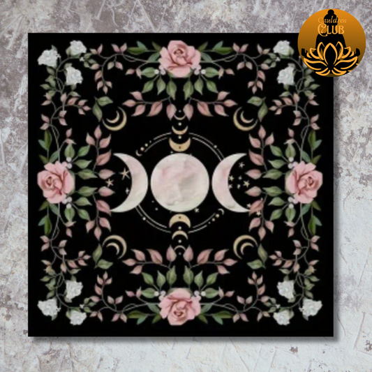 Floral Moon Alter Cloth