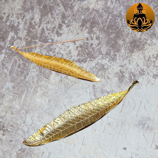 Gold Leaf Incense Holder