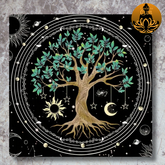 Green Tree of Life Alter Cloth