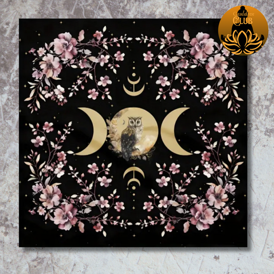 Owl and flowers Alter Cloth