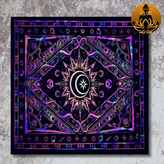 Purple Moon Star Alter Cloth