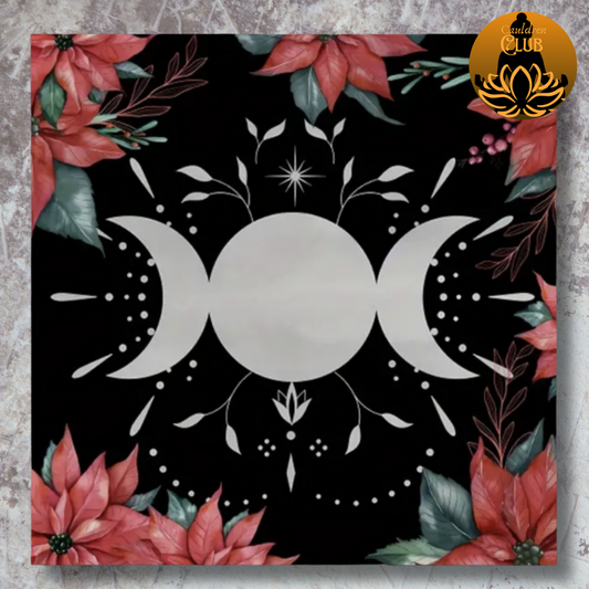 Red Flower Moon Alter Cloth