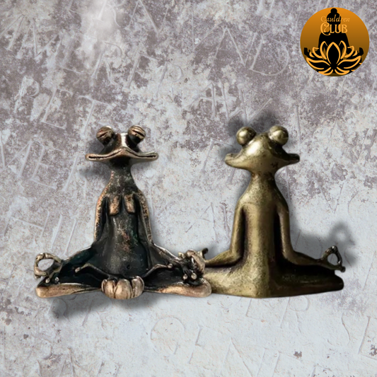 "Let It All Hang Out" Frog Incense Holder - Bronze